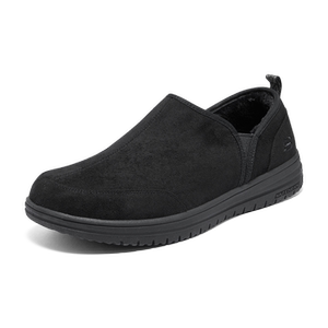 Skechers斯凯奇秋冬男一脚蹬健步鞋父亲鞋加绒户外休闲鞋204637