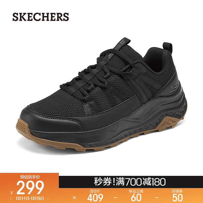 斯凯奇男鞋厚底户外休闲鞋