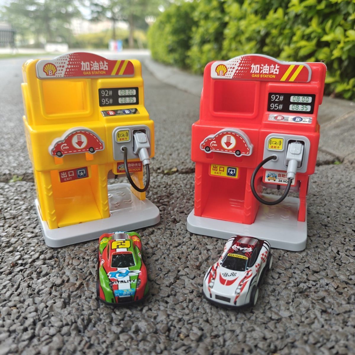 工厂直销儿童加油站汽车加油机仿真过家家玩具场景模拟体验超市