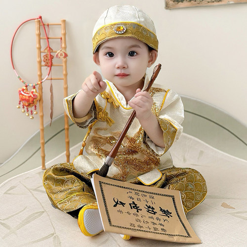 周岁男宝礼服秋冬套装