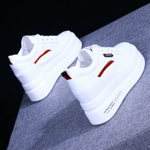 2026春夏厚底小白鞋内增高女鞋子8cm小个子百搭休闲运动休闲ins潮