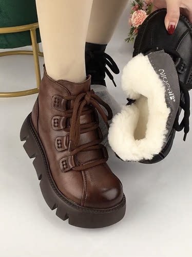 羊毛雪地靴女冬季雪地靴羊毛