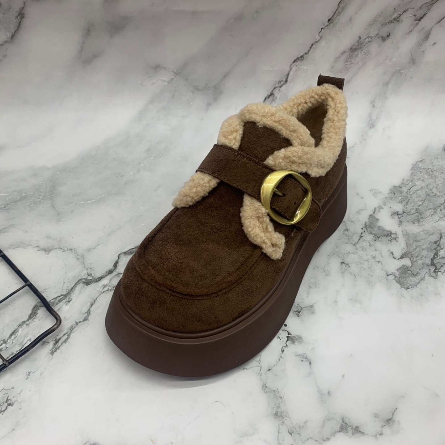 绒面平底鞋勃肯鞋保暖增高2025新款断码处理女鞋舒适休闲加绒棉鞋,女鞋,棉鞋,淘宝优惠券,粉丝福利购,淘宝优惠卷
