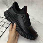 新款 平底男鞋 断码 皮鞋 2021秋季 棉鞋 处理舒适舒适真皮休闲男士 单鞋