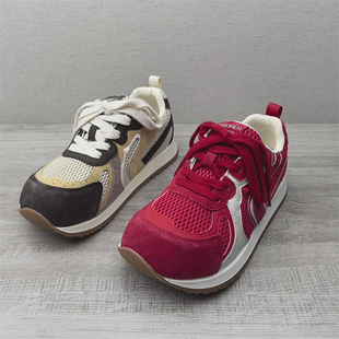 网布鞋女鞋休闲运动风女鞋厚底系带圆头百搭软底静音运动鞋四季