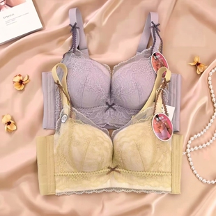 都市丽人正品女内衣LJC1A1小胸聚拢蜜桃AB杯上薄下厚无钢圈四排扣
