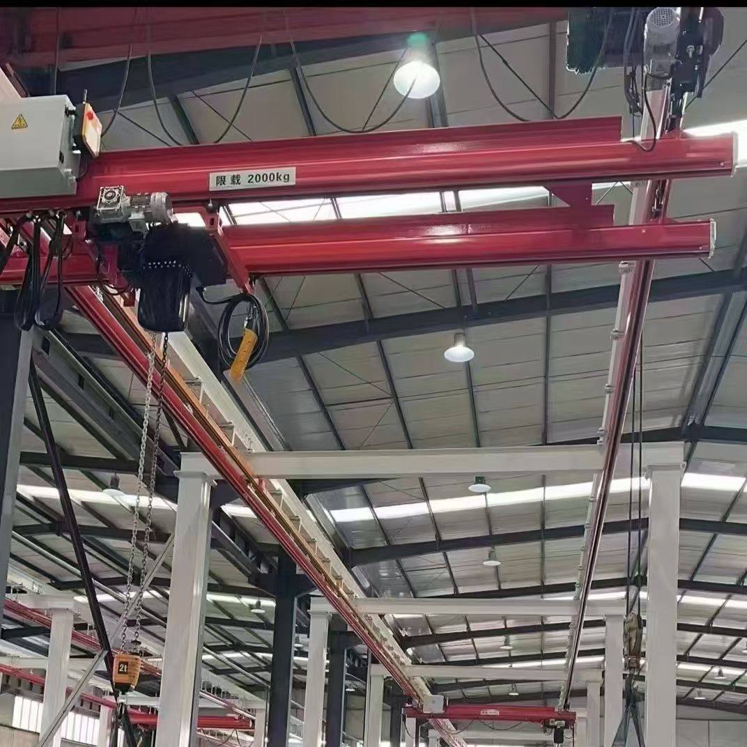 2T电动双梁KBK轨道起重行车 轻小型工位吊 起升运行平稳 省时省力