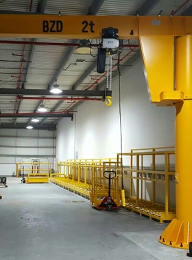 上海厂家直销悬臂吊、旋臂吊起重机BZD 2t-4.5m-4.5m,125KG-5T。
