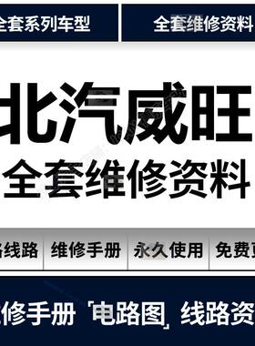 北汽威旺205 206 306 307EV S50 M50F M60 407维修手册电路图资料