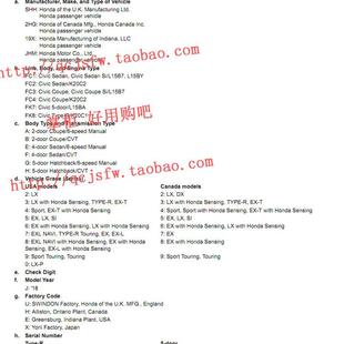 FC2 田十代思域维修手册电路图FC1 FC3 FC4 FK8 2016 FK7 2019年款