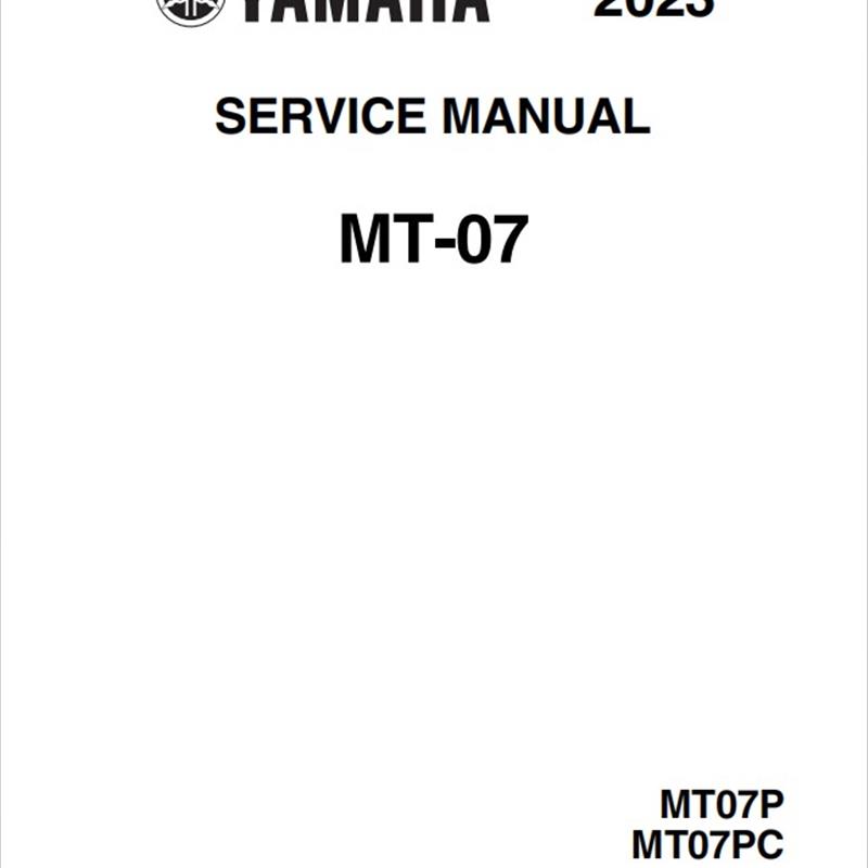 2014-2025 yamaha mt07 中文维修手册说明书全车部件扭矩线路图