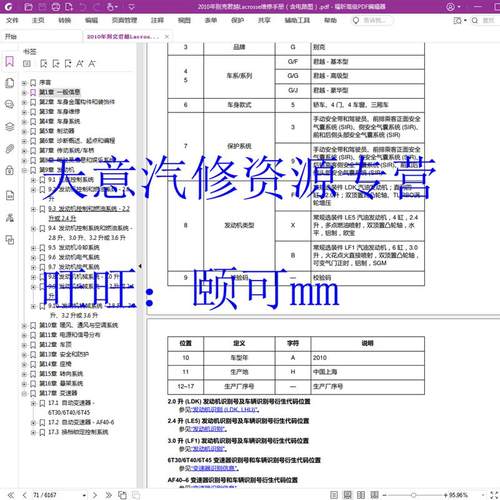 2010 年款 别克君越原厂维修手册资料电路图