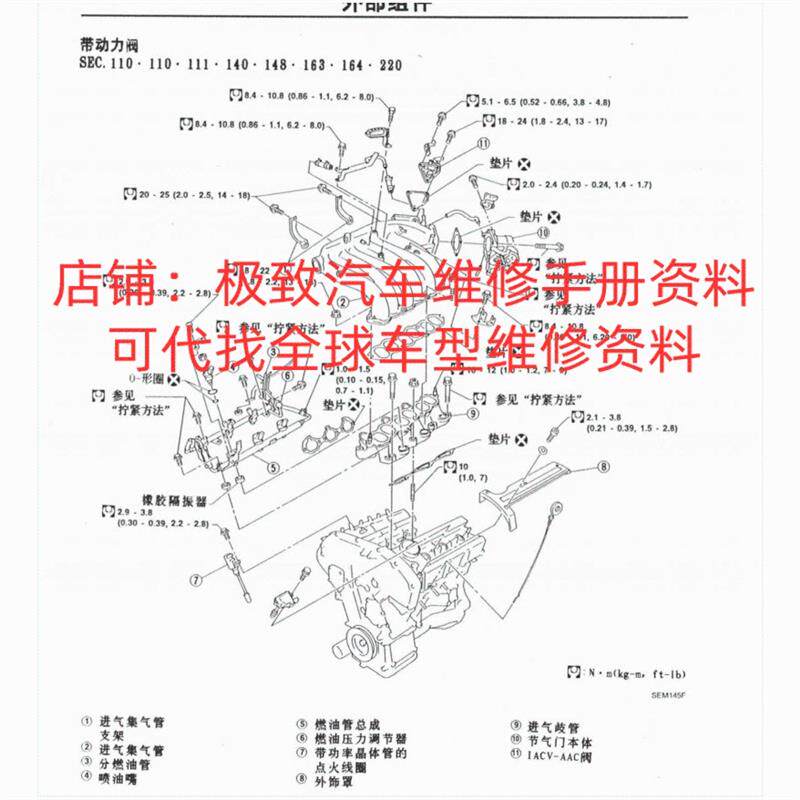 2001-2004年日产风度A33维修手册电路图发动机变速箱拆装正时资料