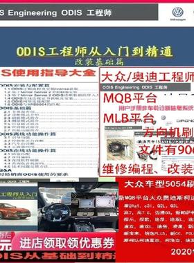 5054 6154专检 ODIS工程师使用教程方向机曲线刷隐藏送固件参数据