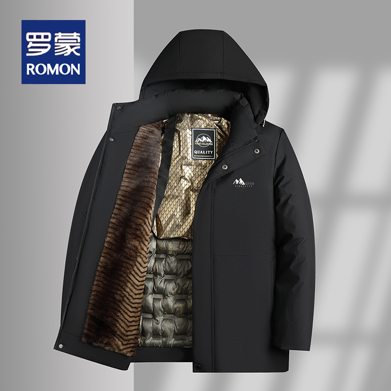 罗蒙冬季新款男士棉衣加厚保暖