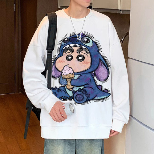 蜡笔小新史迪仔卫衣男女
