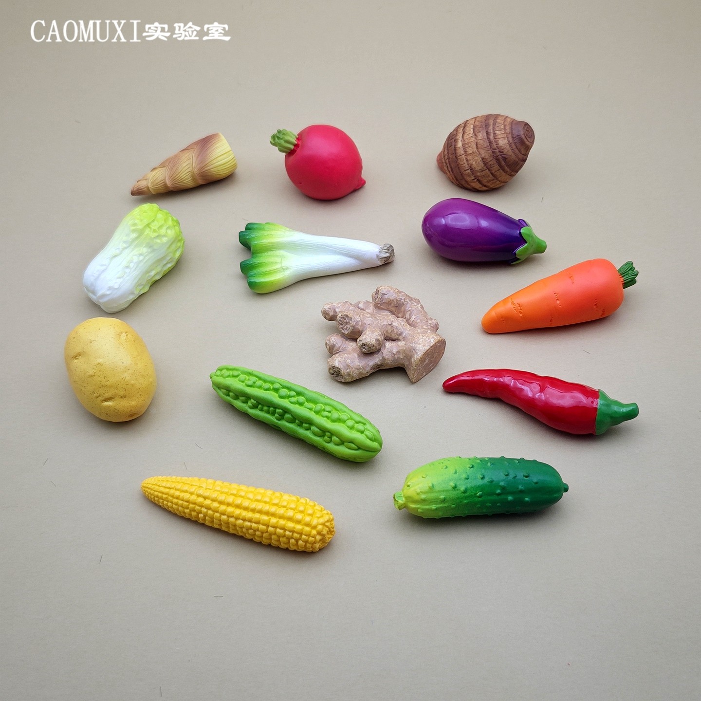 仿真蔬菜食玩微缩模型玉米黄瓜辣椒白菜 DIY微景观办公室摆件装饰