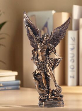 跨境货源批发中希腊战神桌面装饰潮流树脂工艺品办公室雕像摆件