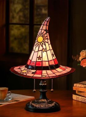 2025独立站新款Witch Hat Lamps 万圣节哥特式夜灯礼物女巫帽灯