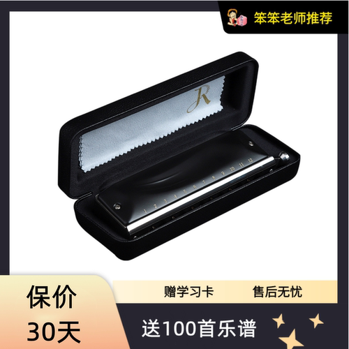 笨笨老师嘉德瑞12孔半音阶口琴