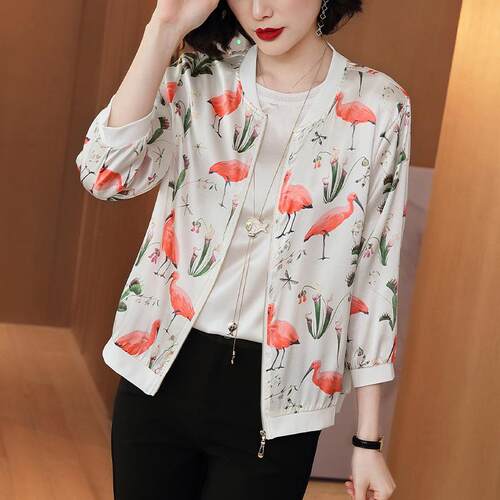 胖MM大码宽松200斤短款雪纺外套女夏季百搭防紫外线薄款防晒衣服