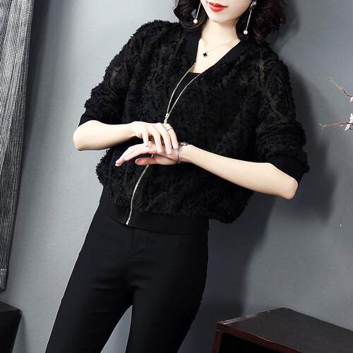 防晒衣女春秋季防紫外线短款夏季新韩版防晒服衫宽松百搭薄外套女