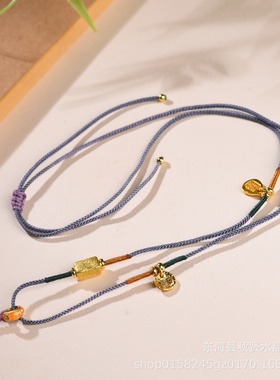 小清新手工编织吊坠绳招财福禄