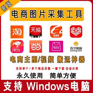 电商视频图片批量下载软件插件工具采集主图详情页SKU淘宝天猫168