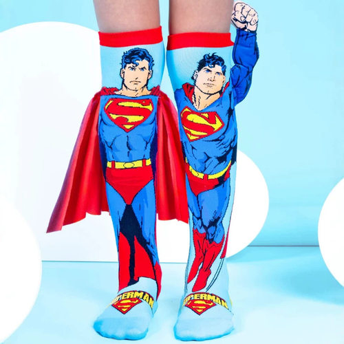 跨境200NSuperman卡通超人小腿袜3D Cartoon socks kids over