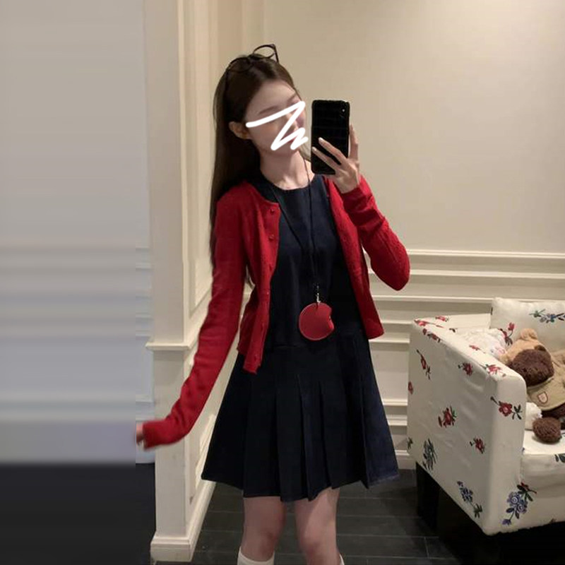 小个子显高150cm无袖牛仔背心连衣裙女夏季2025新款开春季穿搭xs