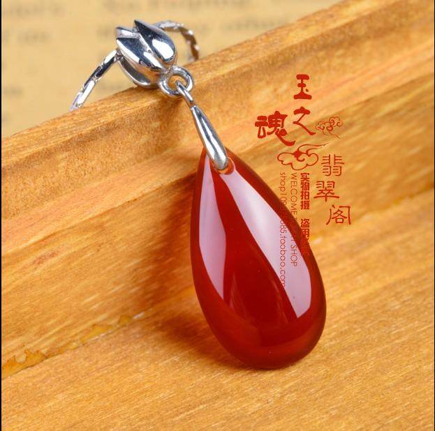 天然A货红玛瑙翡翠水滴吊坠转运珠路路通925项链女款玉坠玉石玉器|ruв категории Украшения,ювелирные изделия, кулон/кулон - от Buy2taobao.com для оказания профессиональной услуги покупки агента Taobao
