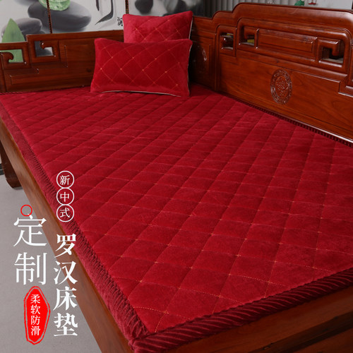冬季毛绒实木沙发坐垫加厚防滑垫