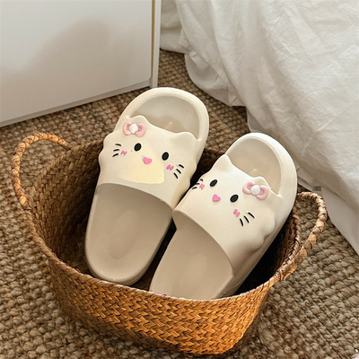 HelloKitty拖鞋白色女学生宿舍夏