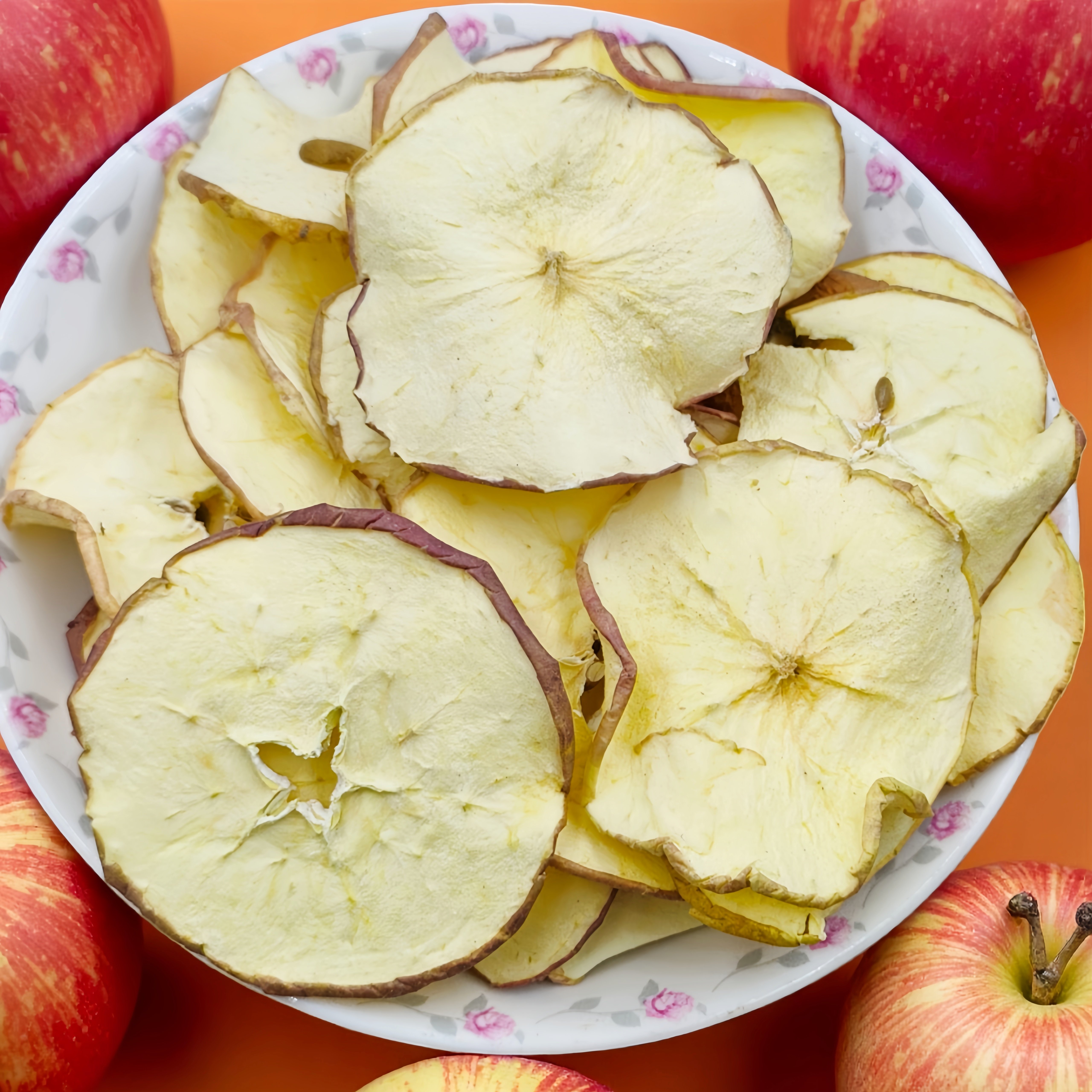 苹果干农家自晒无添加原味苹果片软口感零食果干 500g 包邮