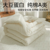 全棉A类大豆纤维被子加厚冬被芯单双人纯棉春秋被夏被夏凉空调被