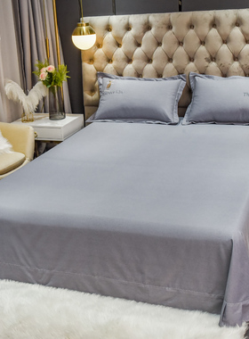 定做纯色全棉加厚磨毛大床单榻榻米3米炕单300x350x400纯棉布被单