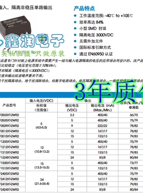 F0505/0503/0506/0509/0512/0515/0524XT-1WR2/2WR2 输入4.5-5.5V