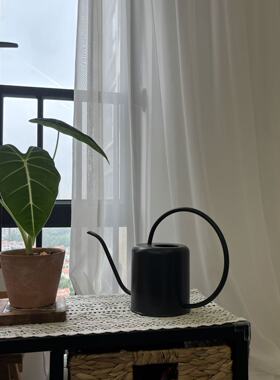 1.5L灰色铁艺微瑕长嘴淋花壶复古园艺多肉浇水壶简约浇花家用