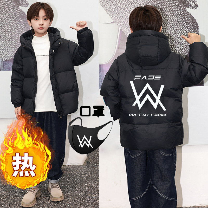 艾伦沃克羽绒服嘉豪同款战衣白鸭