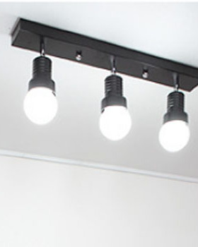 MAY美灯手电筒长盘吸顶灯简约韩式现代北欧吧台餐厅摇头黑白色