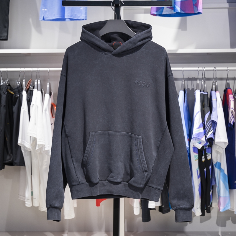 李宁男子连帽宽松套头卫衣