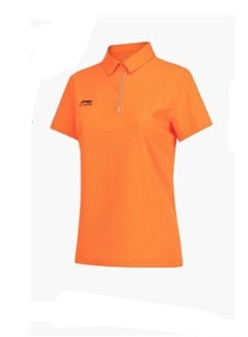 李宁正品短袖女士POLO衫夏季新款训练翻领透气休闲运动t恤APLS006