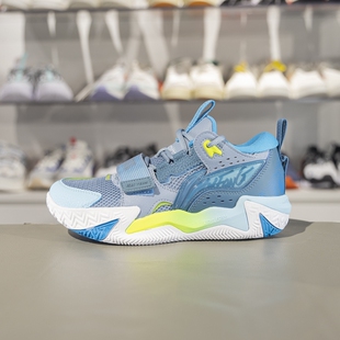 李宁怒放 TEAM篮球鞋男大童2025春季新款缓震回弹运动鞋YKBV016