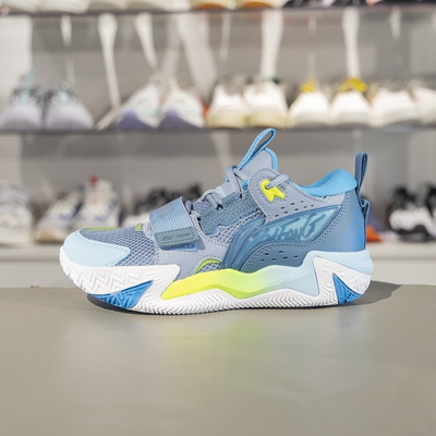 李宁怒放 TEAM篮球鞋男大童2025春季新款缓震回弹运动鞋YKBV016