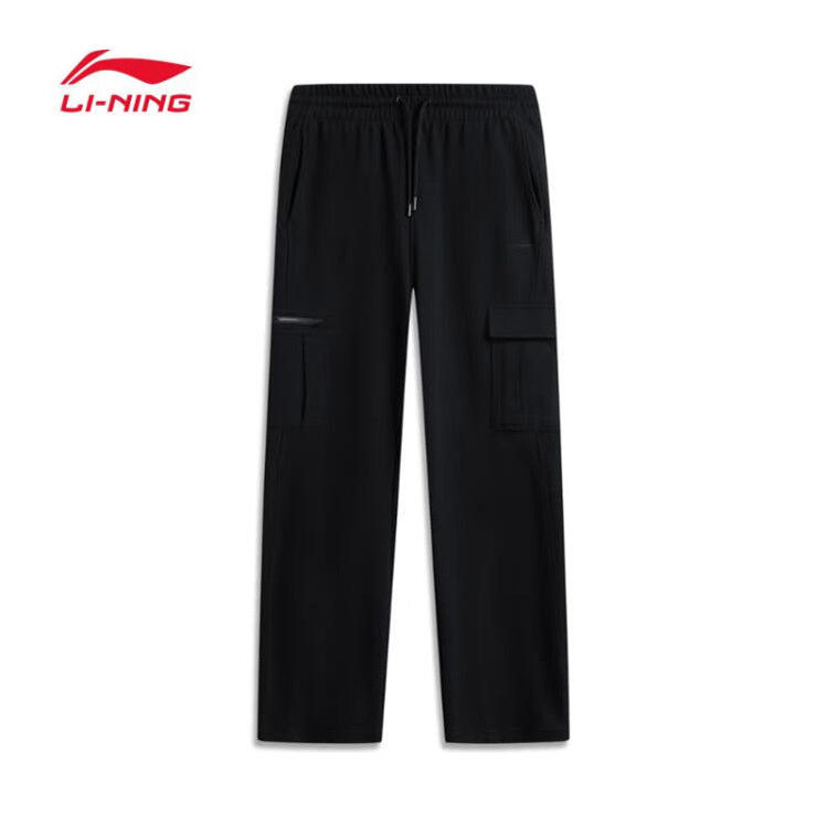 李宁长裤男运动裤2025秋季潮流口袋直筒裤针织休闲裤百搭AKLU571,运动服/休闲服装,运动长裤,淘宝优惠券,粉丝福利购,淘宝优惠卷