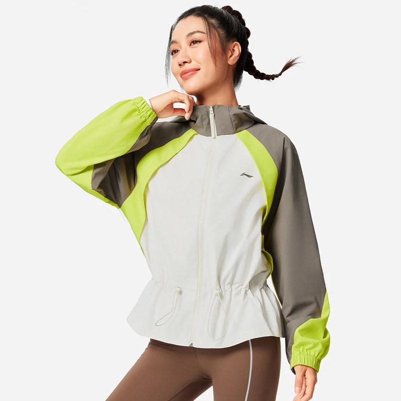李宁跑步健身运动风衣女2026时尚秋季防晒防泼水梭织外套AFDV682