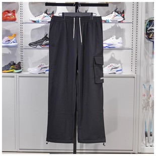 李宁2024冬季 AYKU509 反伍系列男子直筒加绒保暖防泼水宽松运动裤