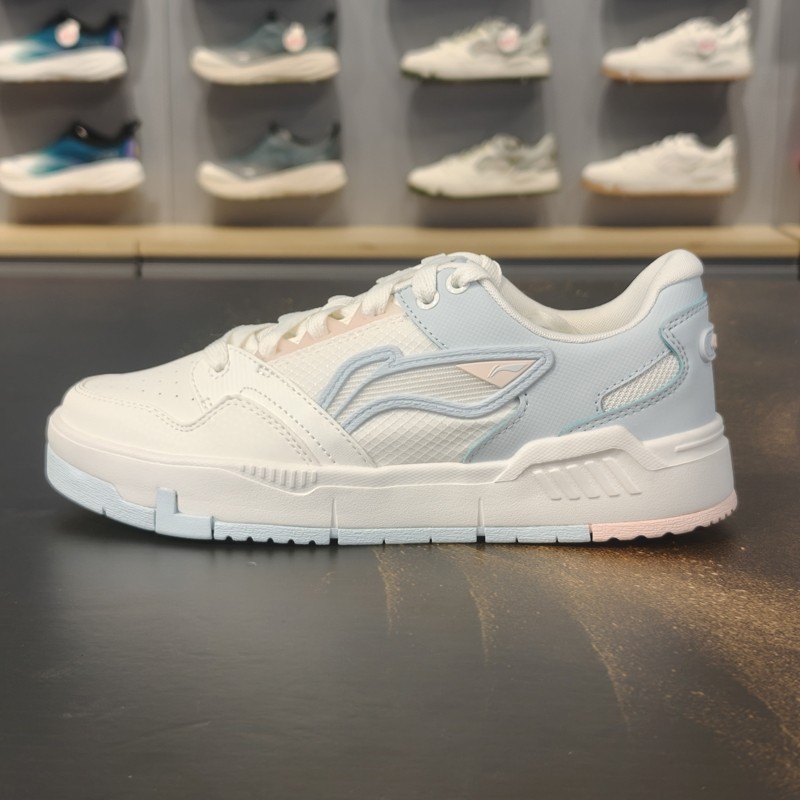 李宁板鞋女子2025夏季新款COMMOM 80s舒适软弹经典休闲鞋AGCV052