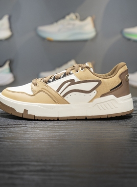 李宁COMMON 80s板鞋男子2025冬季新款舒适软弹经典休闲鞋AGCV269