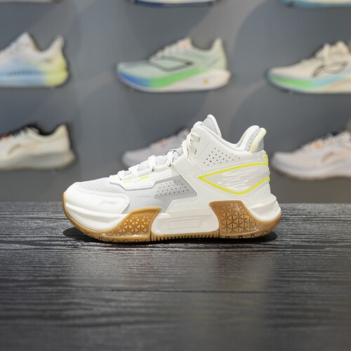 李宁儿童篮球鞋男大童2025冬季新款驰骋V2减震回弹运动鞋YKBV084